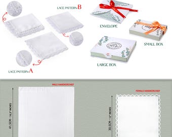 Customized Bridal Handkerchief, Personalized Wedding Day Keepsake, Father of The Bride Gift, Groomsmen Gift, Pocket Square, Wedding Napkins