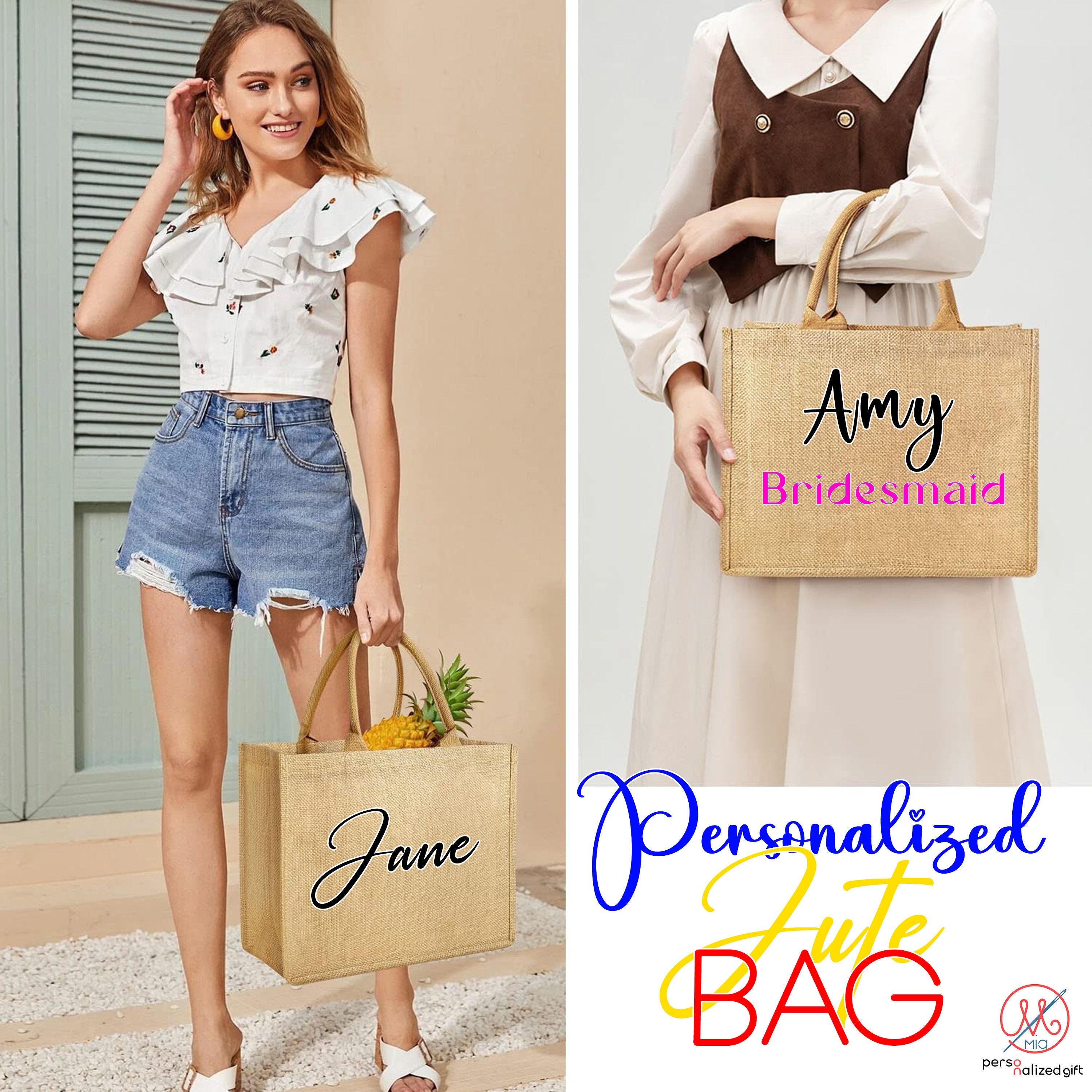 Personalized Handmade Gifts Beach Tote Bag, Girls Trip Favors, Christmas Tote Bag, Bulk Christmas Gifts For Mom, Hostess Gift, Teacher Gifts