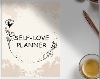 Empower Your Goals Self Love Planner Journal | Instant Download | Stylish Printable Journal for Motivation & Productivity