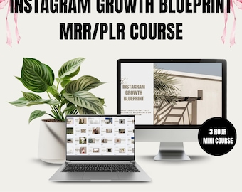 Blauwdrukcursus Instagram-groei: MRR en PLR (digitale download)