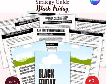 Black Friday Strategy Guide: Small Business Canva Template (Digital Download)