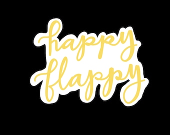 Happy Flappy Vinyl Autism Sticker