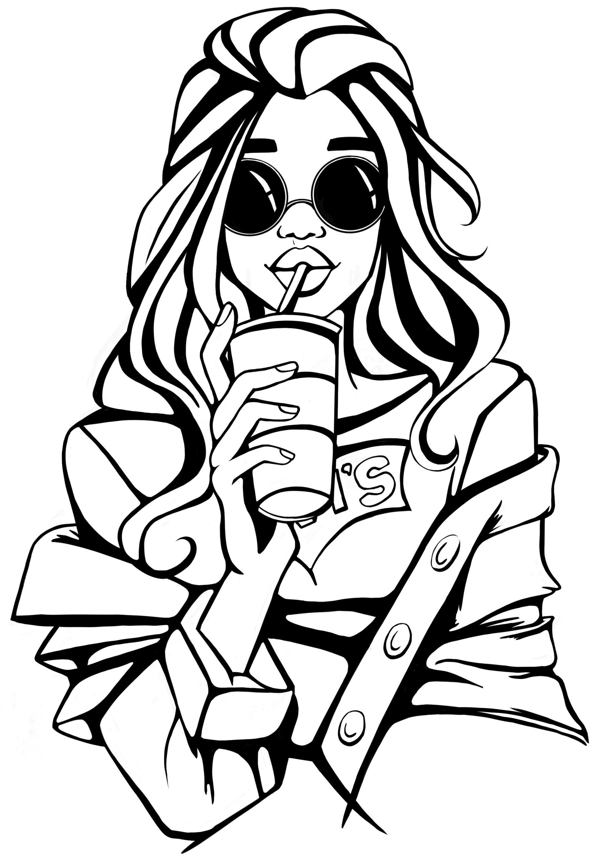 afro girl coloring etsy