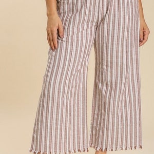 Beachy flowy linen blend pants from Umgee
