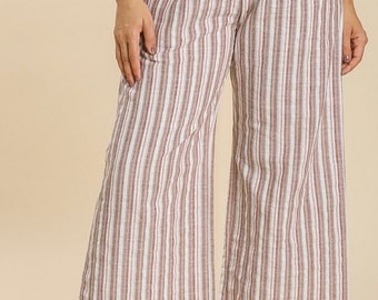 Beachy flowy linen blend pants from Umgee