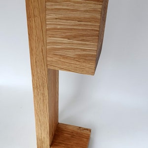 Table lamp / Bedside lamp / Decolame oak with LED battery light | wireless