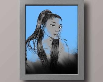 Ariana- Ariana Grande Art- Digital Print