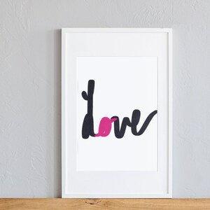 Love art | Valentine&#39;s Day Art, Printable Wall Art, Download, Digital Art