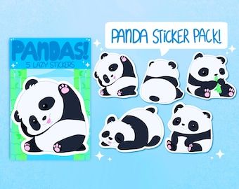 US ONLY/ Pandas! - Sticker Pack