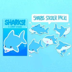US ONLY/ Sharks! - Sticker Pack