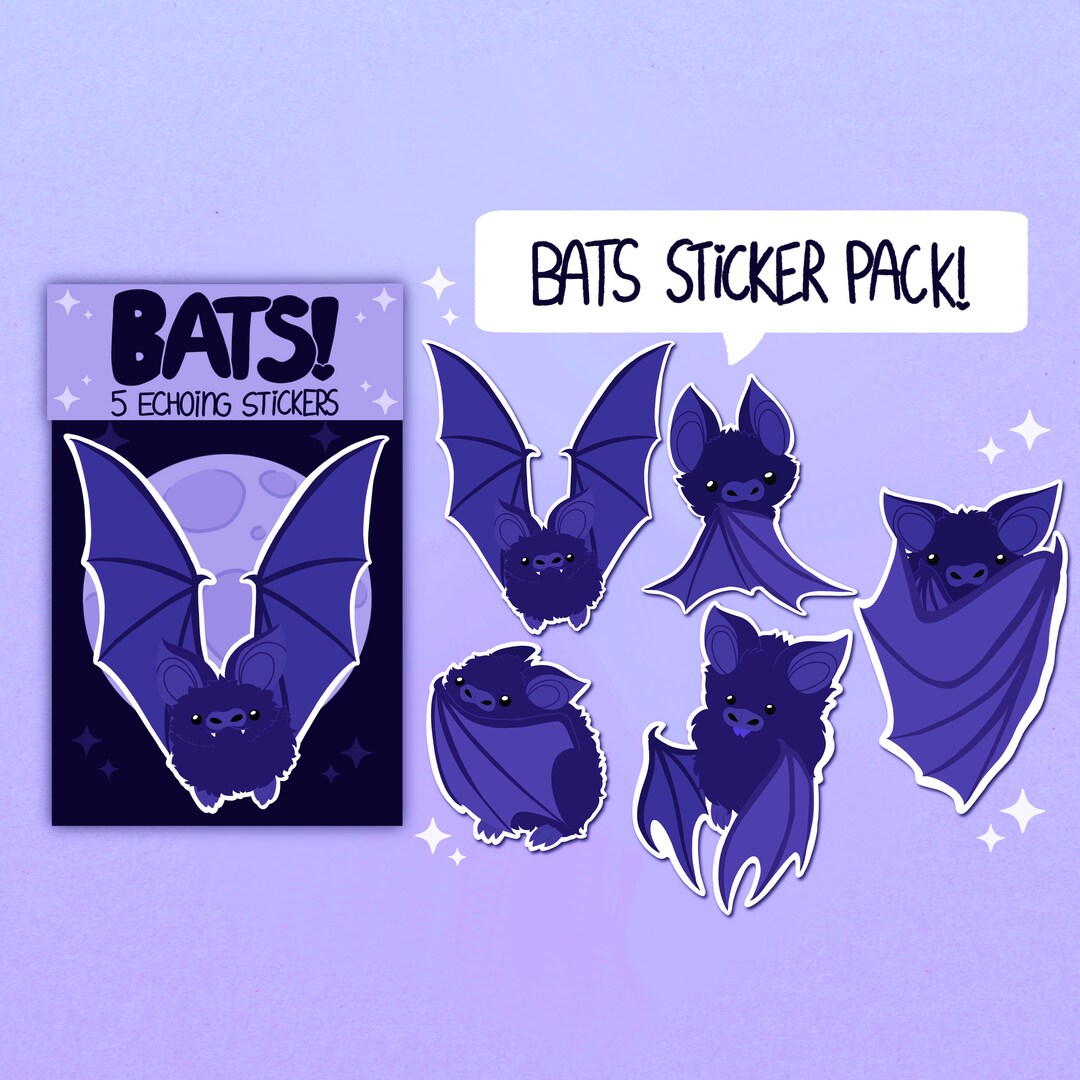 US ONLY/ Bats! - Sticker Pack - Etsy