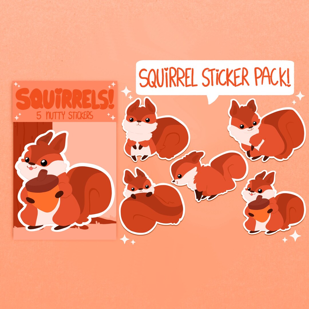 US ONLY/ Squirrels! - Sticker Pack - Etsy
