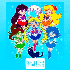 US ONLY/ Magic Girls - Art Print