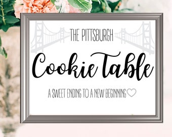 Wedding Cookie Table Sign - Etsy