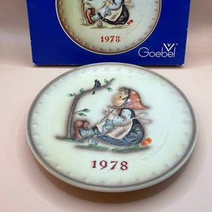 Vintage Hummel 1978 Happy Pastime 7 1/2&quot; Collector Plate with Box from Goebel