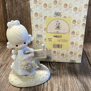 Vintage Precious Moments 1988 &quot;July&quot; Figurine with Original Box