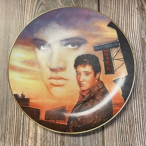 Vintage Elvis Presley "Heartbreak Hotel" Limited Edition Collector Plate from 1992