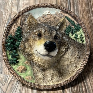 The Wolf Faces of the Wild Bradford Exchange Vintage 3-D