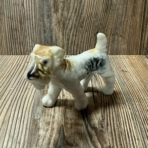 Vintage 1950&#39;s Cute Bone China Terrier Dog Figurine