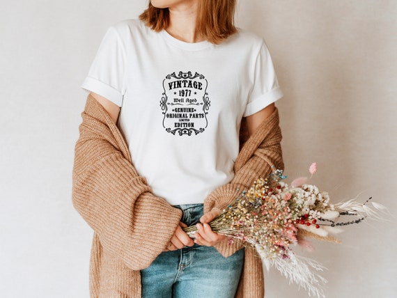 45th Birthday Gifts Shirt Vintage 1977 
