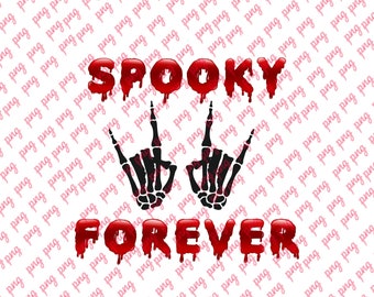Spooky forever PNG file