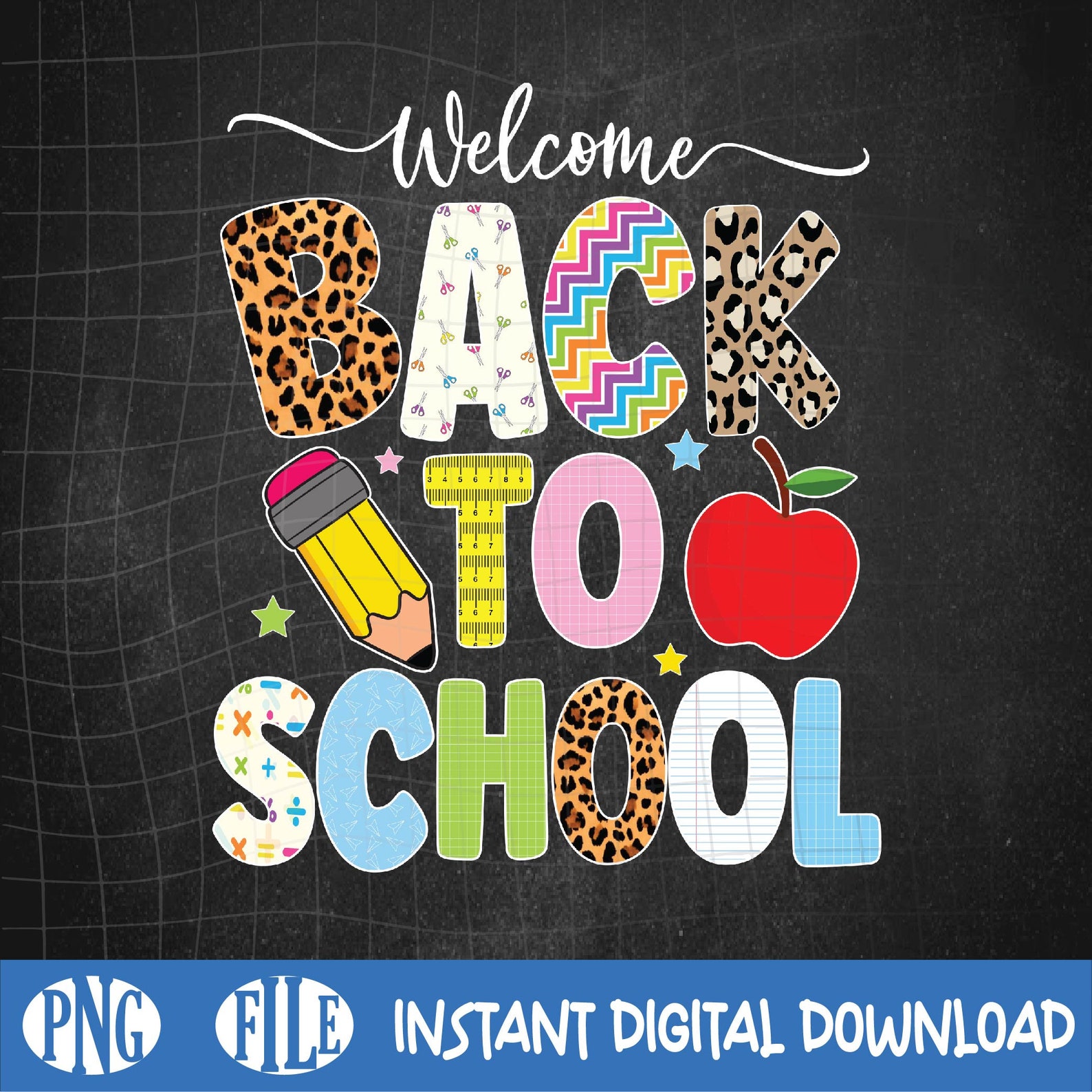 School Png Design, Welcome Back to School Png, Sublimation Designs - Etsy