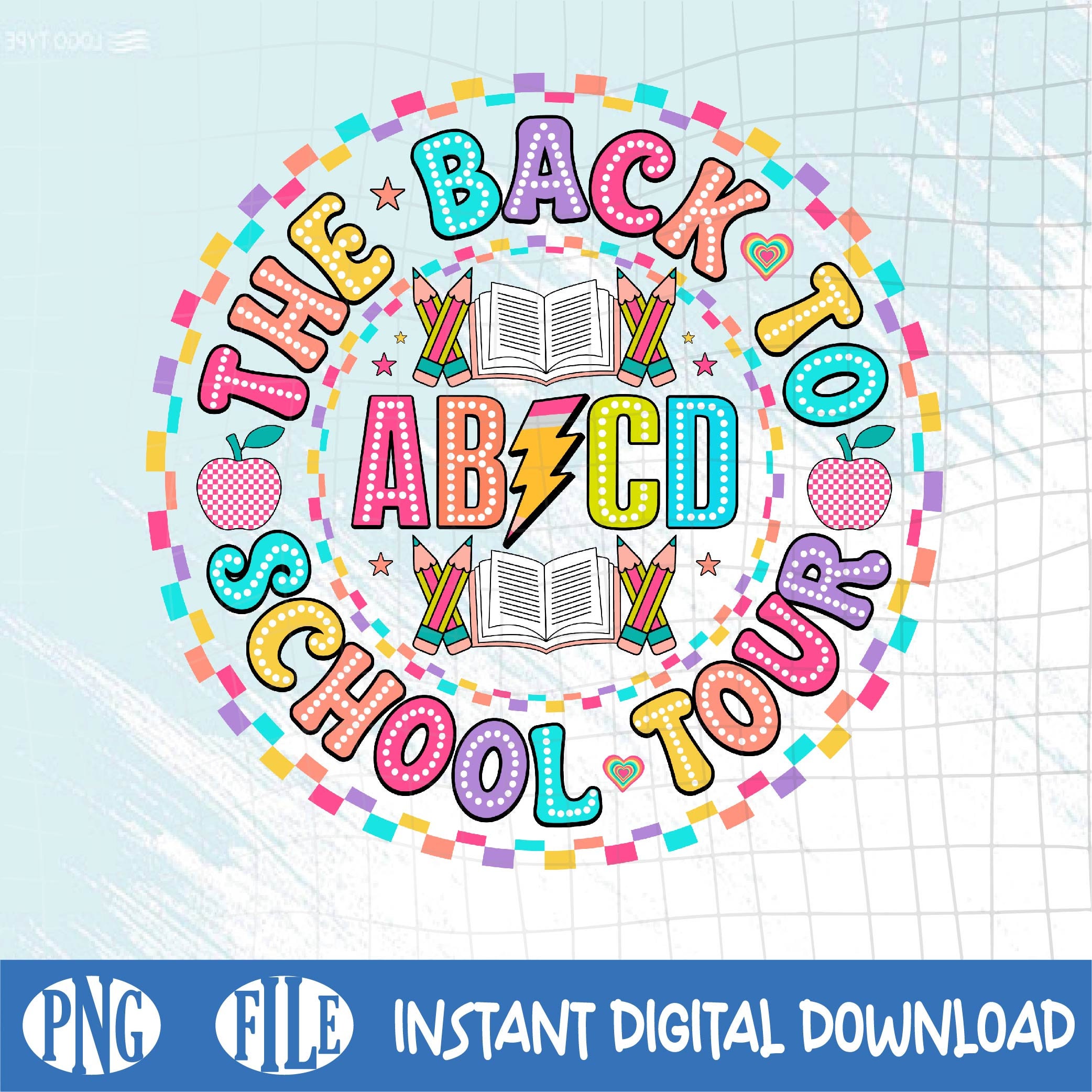 Abcd the Back to School Png, Abcd Teacher Png, Hello School Png - Etsy