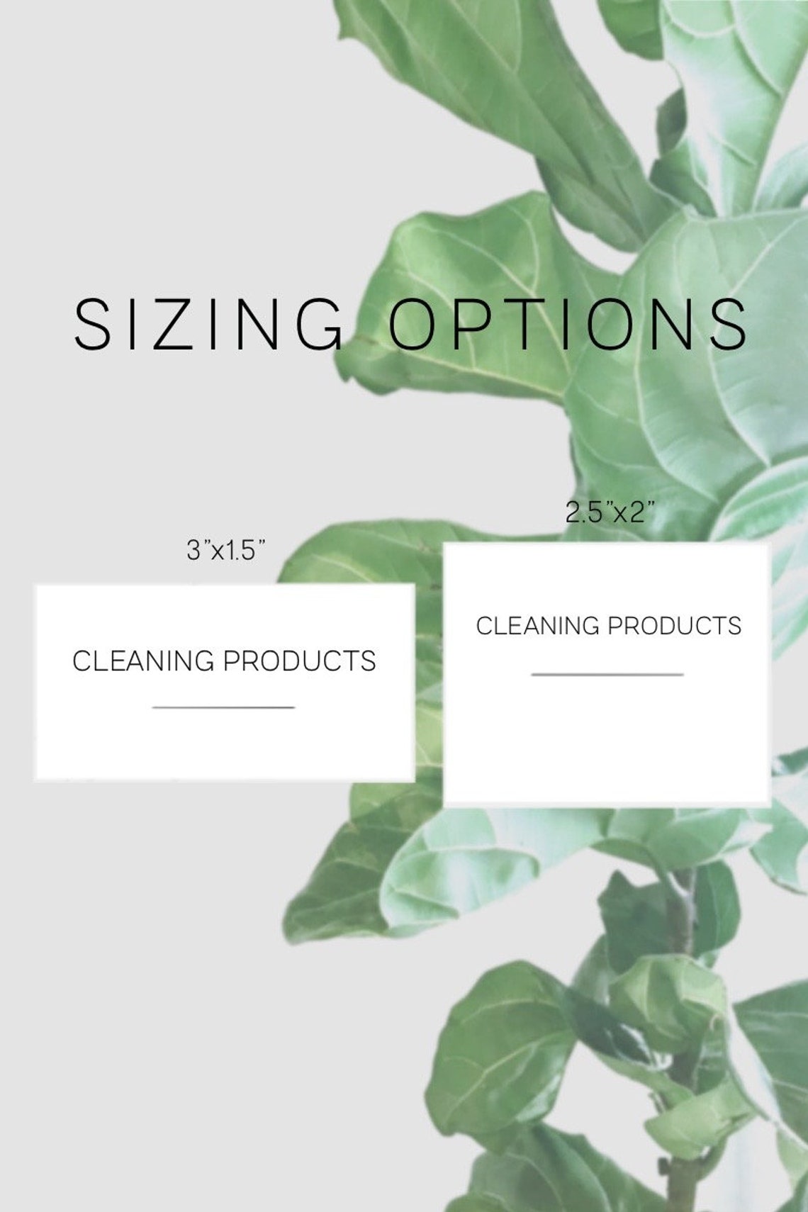 Minimalist Bathroom Organization Labels Container Modern Style Etsy