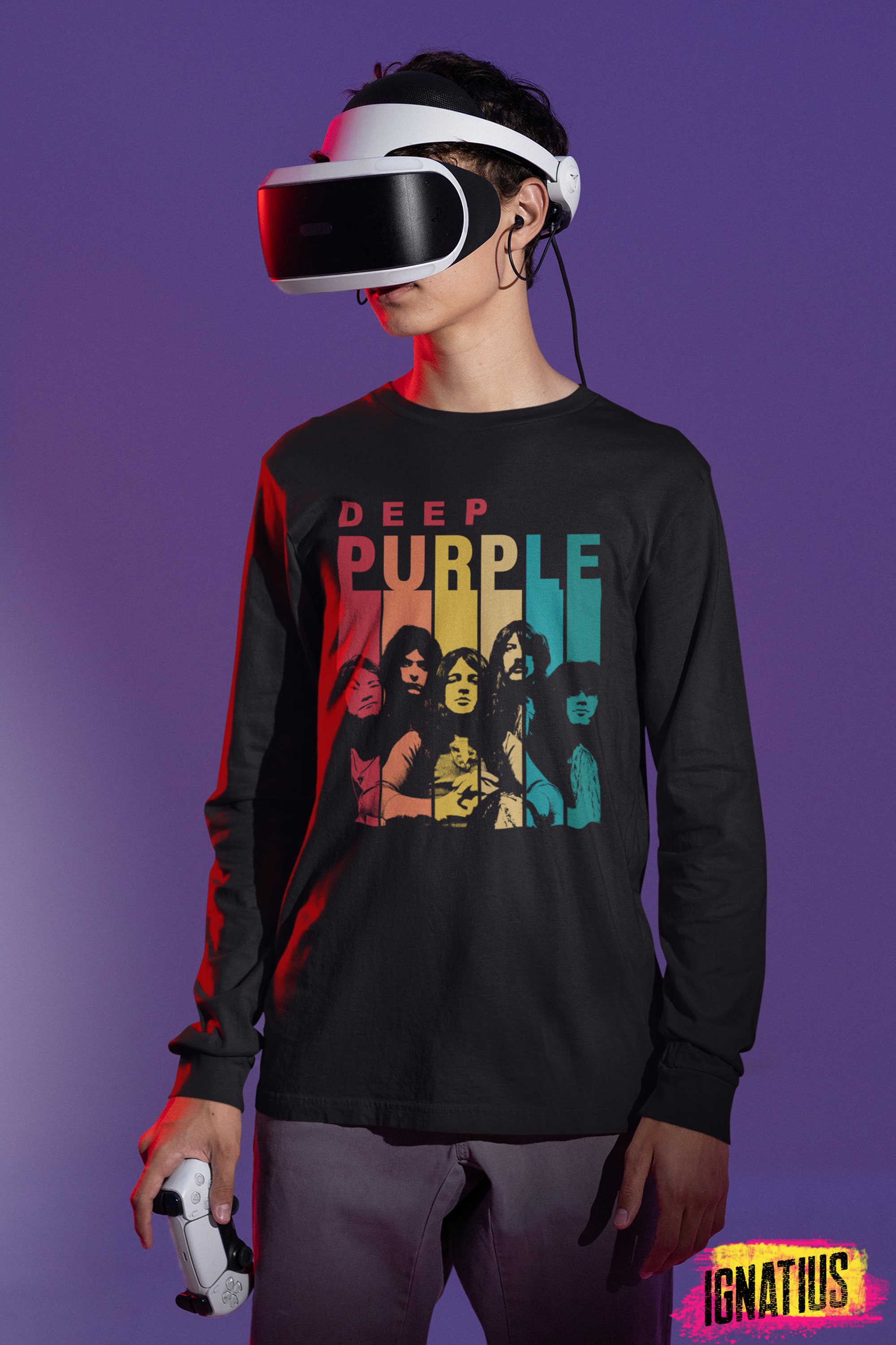 Discover Deep Purple English Rock Band Vintage T-Shirt, Deep Purple Band Shirt