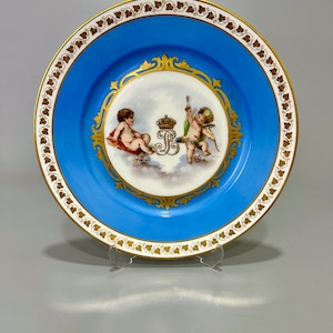 Antique Sevres Chateau des Tuileries Wall Plate