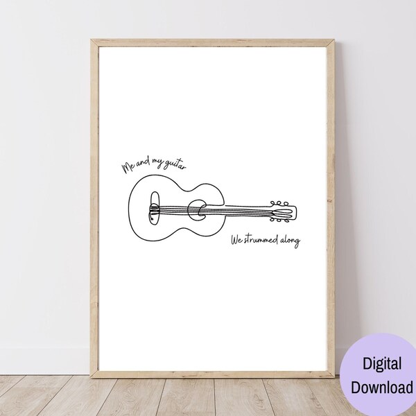 Abstract Guitar Art Etsy