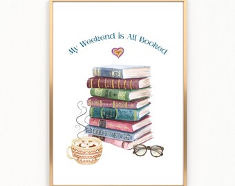 Láminas de arte con citas de libros, arte mural imprimible, póster para amantes de los libros, láminas de arte literario, regalo para amantes de los libros, decoración para sala de estar, arte para biblioteca.