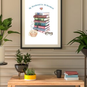 Books Art Print Book Quotes Printable Wall Art Book Nerd Poster Bookish ...