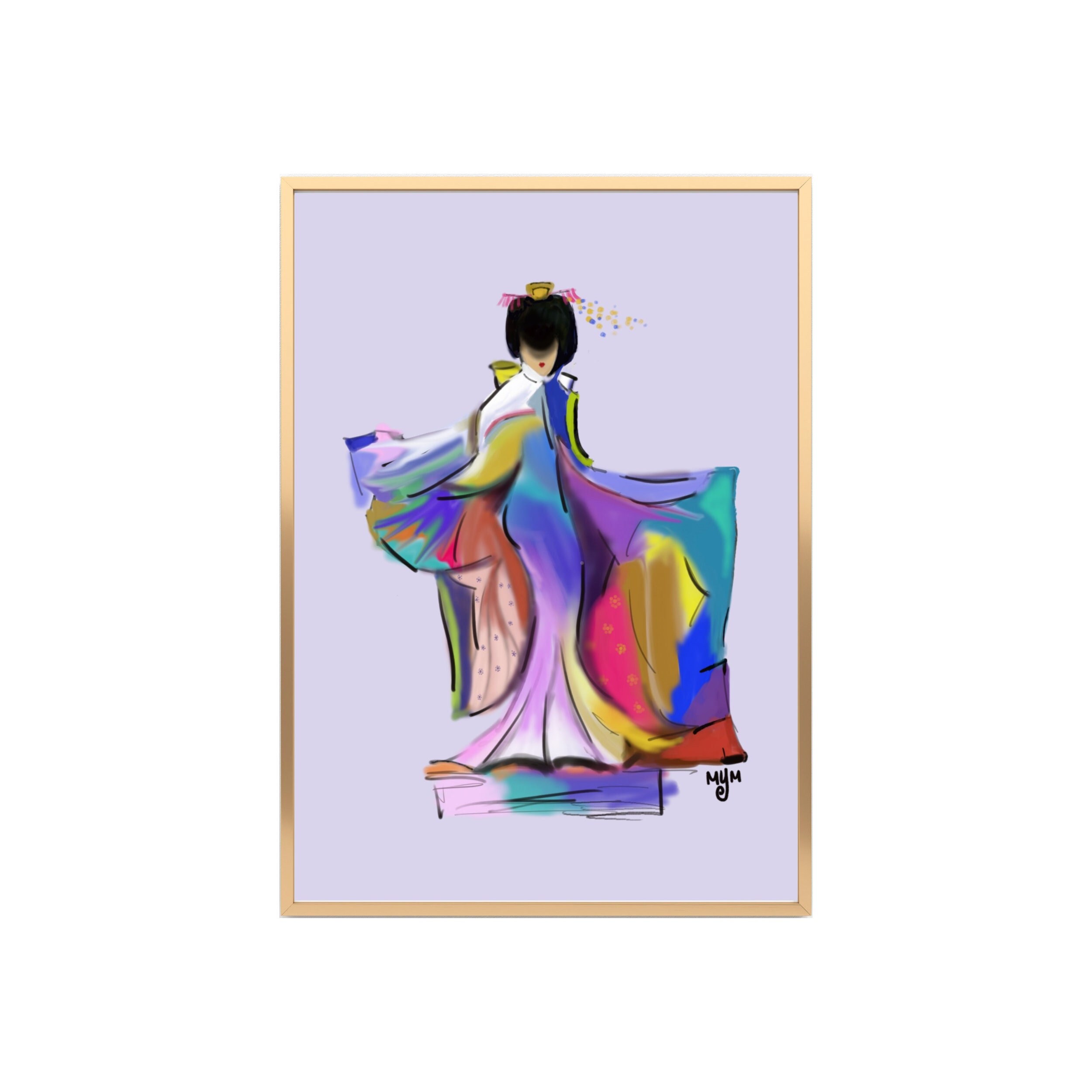 Geisha Wall Art Japanese Geisha Art Print Asian Artwork Japanese Woman