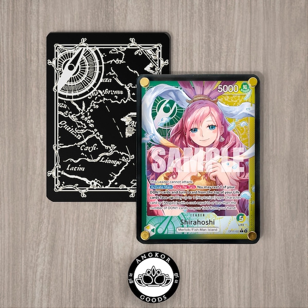 Vitrina acrílica para líderes de One Piece – Cargador de cartas de torneo OP TCG / El Gran Mapa