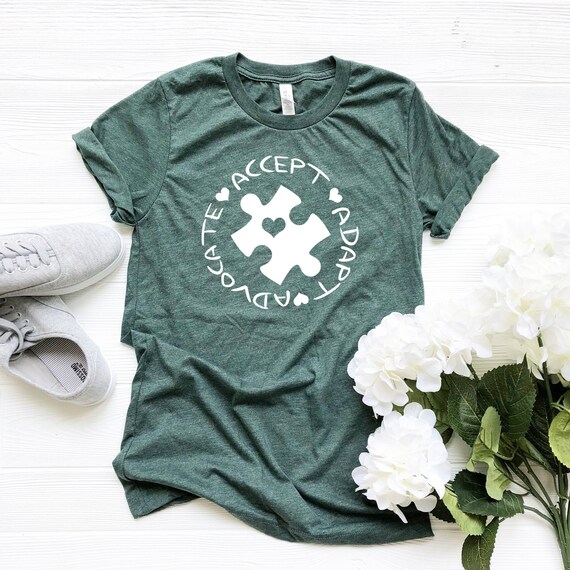 Autism Puzzles Accept Adap Advocate Tee Gift Mom Shirt Autism Puzzles Accept Adap Advocate Tee Gift Mom Shirt