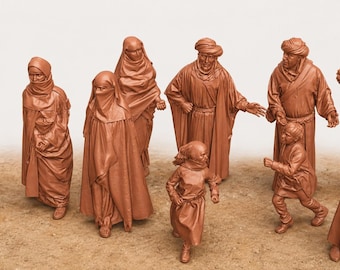SWM076 Medieval Arab Villagers Set B