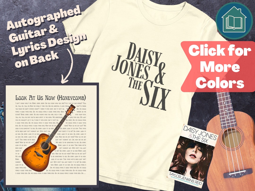 Daisy Jones & the Six Inspired Vintage Autographed Guitar Look at Us