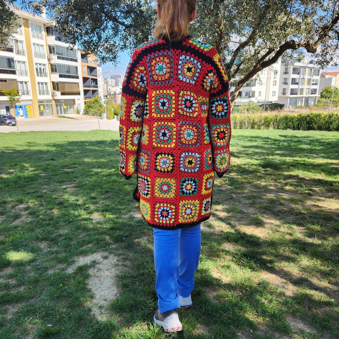 Multicolor Patchwork Cardigan main image 1