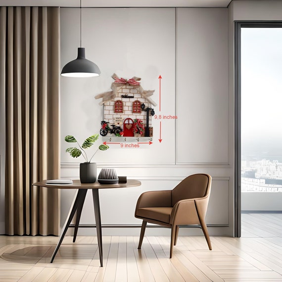 Personalized Wooden Key Holder Handmade Rustic Key Rack for Wall