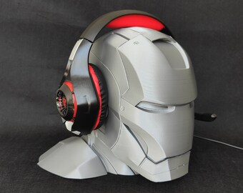 3D Printed Ironman MK II Bust Headphone Stand Marvel Headset Holder Accessory for PlayStation, Xbox, Nintendo Switch, Statue, Figure