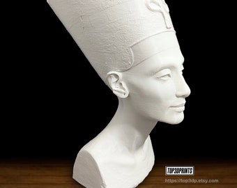 Expositor Nefertiti pendientes / collares soporte auriculares decoración casa escaparate negocio headset stand 3d print impreso impresion