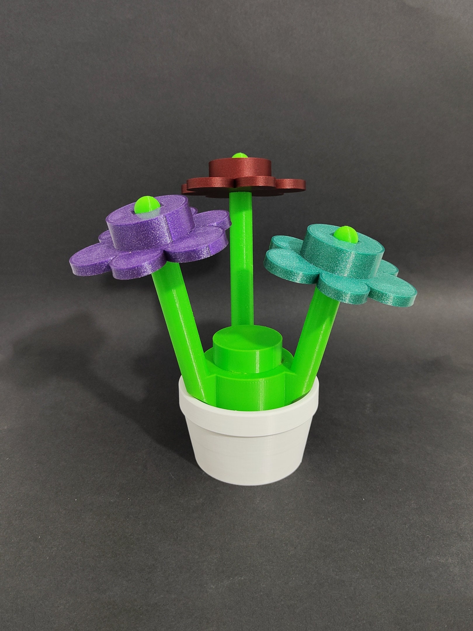 Design personalizzato MOC LEGO® Fiori in vaso Piante di geranio Accessori  paesaggistici City Garden per accessori per minifigure per LEGO Friends -   Italia