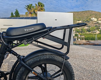 Engwe m20 stl file design rear luggage rack ready for 3d printing, rear rack for electric bicycle, luggage petg abs handle
