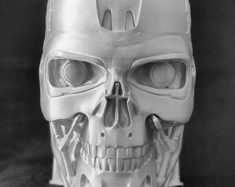 3D Printed Terminator T800 Headset Stand Headphones Accessory for PlayStation, Xbox, Nintendo Switch, Microphone Bust Statue Figure