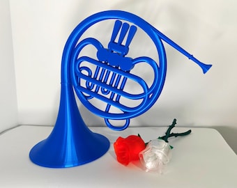 Blue French Horn from How I Met Your Mother / HIMYM / proposal prop / original gift / 3D print