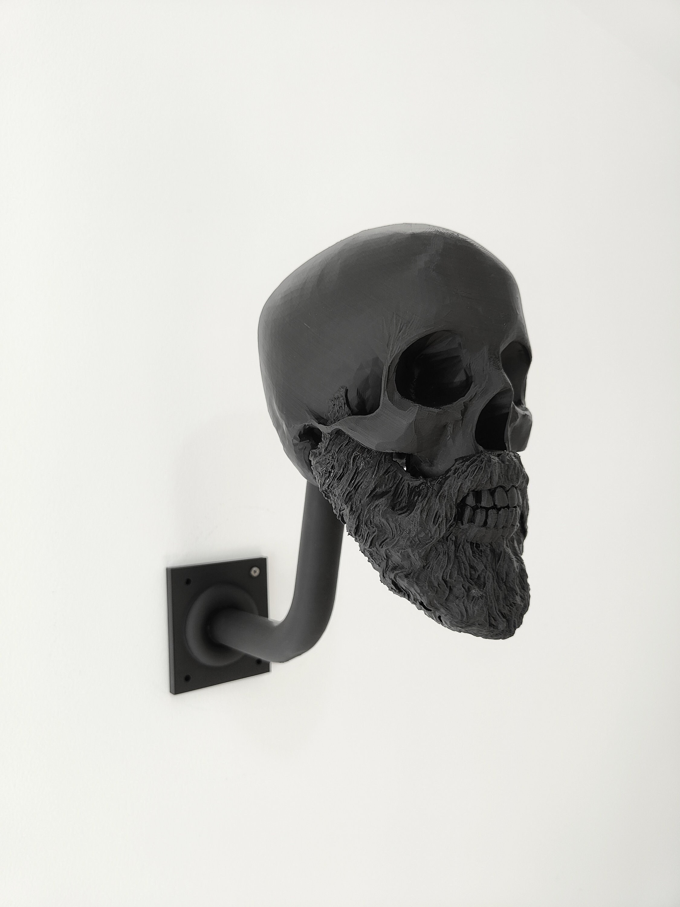 Porte-Casques tête de Mort,Support Mural pour Casque de Moto Skull, Support  de Casques de Moto, Support de Casques de crâne d'artisanat en résine,  Casques de Rugby et Accessoires de vélo