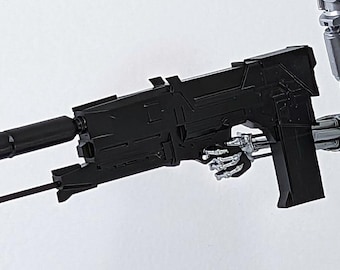 Weapon Accessory (2 units) Terminator T800 figure 3D printed resin base with inscription and skulls t-800 endoskeleton