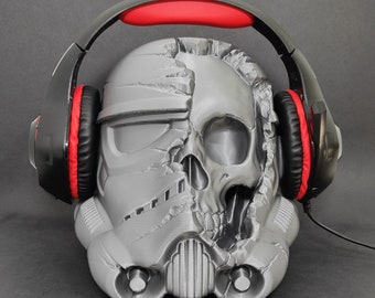 Deathrooper Headset Stand / Headset Bust, Gaming, Decoration / Paintable Figure Stormtrooper Star Wars Headset Stand Trooper