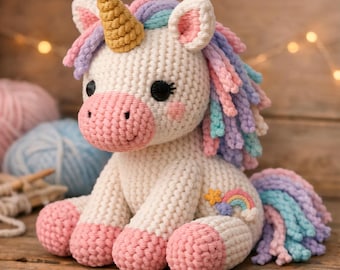 Knitted Unicorn Stl file for 3d printing digial download not physical product crochet / unicorn knitting stl digital download